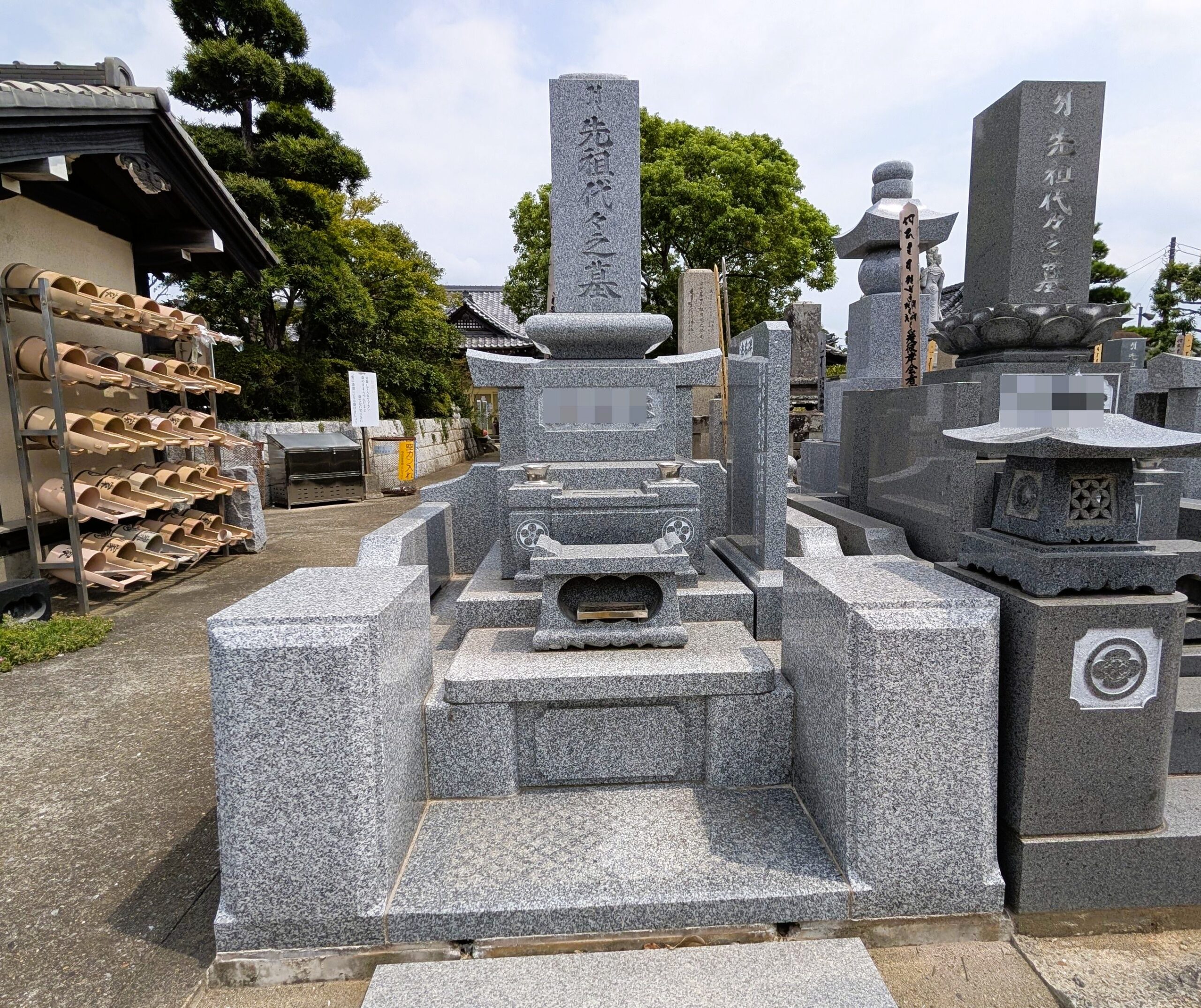 格式ある和型墓石を新設】高品質な白御影石で建立｜取手市・昌松寺にて